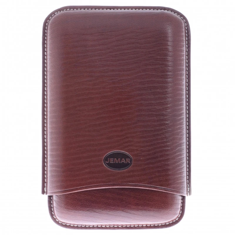Футляр Jemar на 3 сигары Робусто 464-3-brown - фото 3