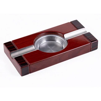 Пепельница Aficionado на 2 сигары Cherry Wood